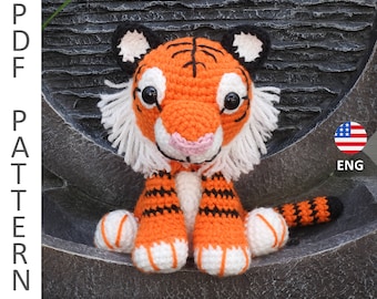 Tiger Amigurumi Crochet Pattern