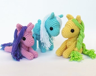 Posable Pony, Pegasus & Unicorn Crochet Pattern