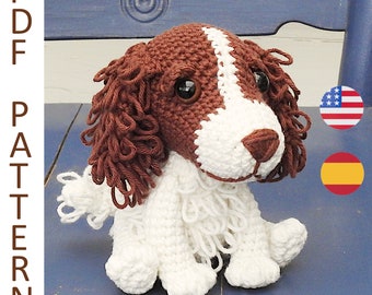 English Springer Spaniel Dog Crochet Pattern