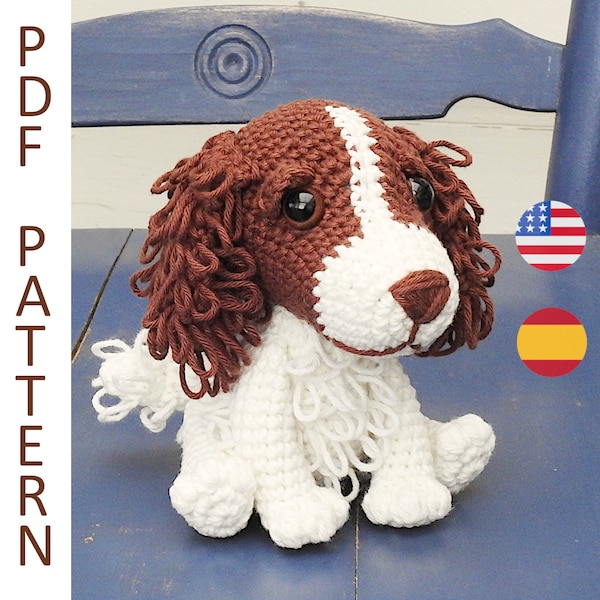 English Springer Spaniel Dog Crochet Pattern