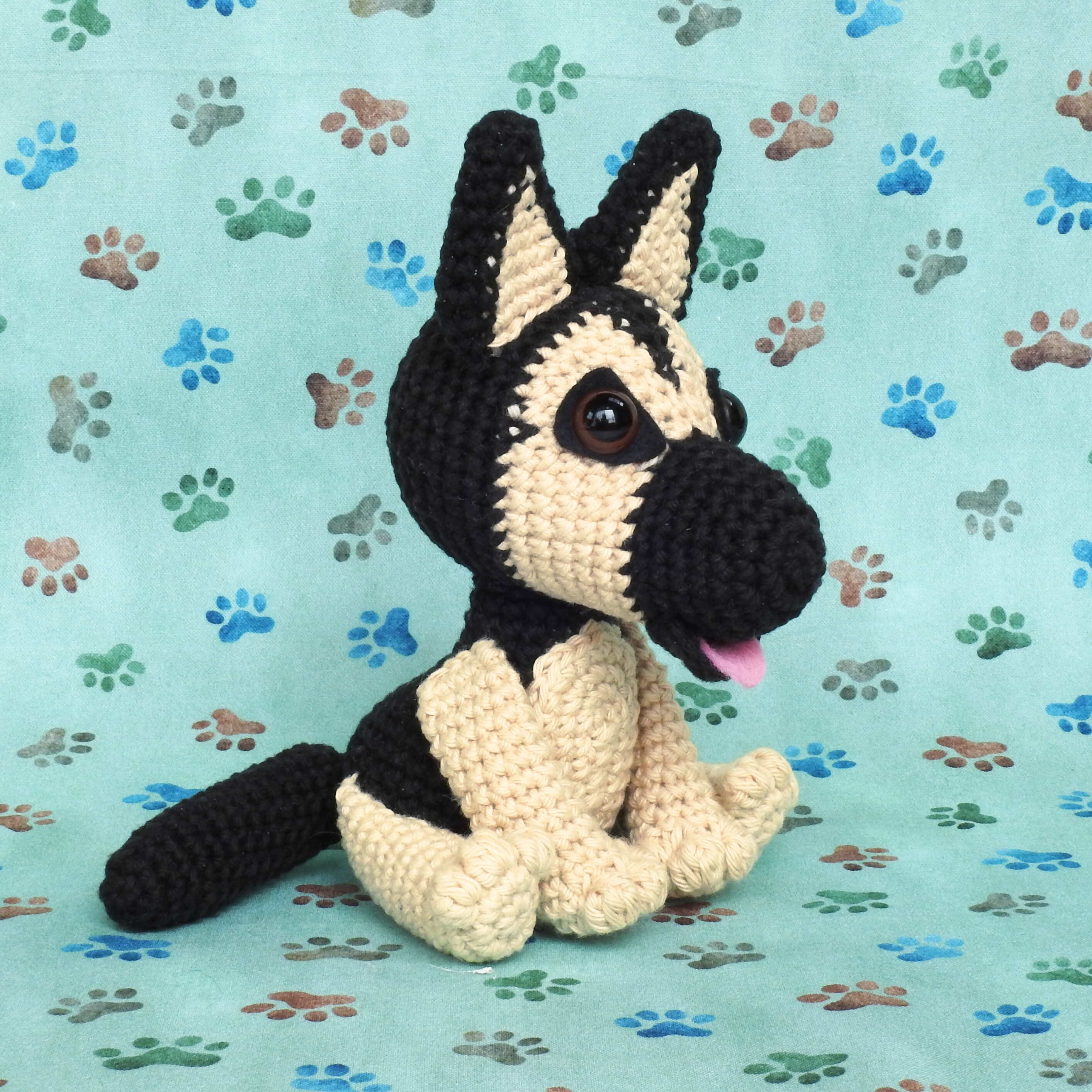 German Shepherd Dog Amigurumi Crochet Pattern Etsy