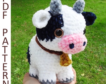 Chunky Cow Amigurumi Crochet Pattern