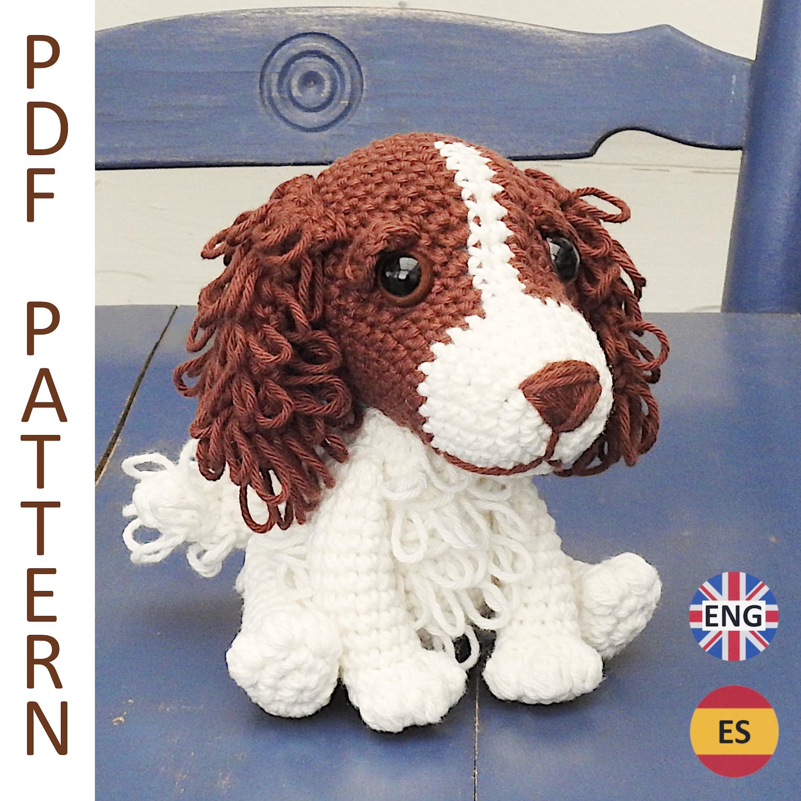 Springer Spaniel Pattern English Springer Spaniel Dog Crochet Pattern - Etsy