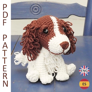 Patrón de crochet para perro Springer Spaniel Inglés