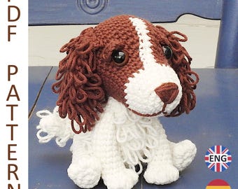 English Springer Spaniel Dog Crochet Pattern