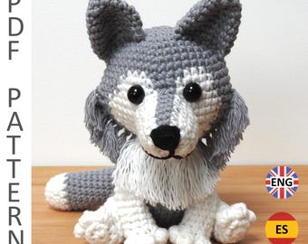 Wolf Amigurumi Crochet Pattern