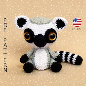 Lemur Amigurumi Crochet Pattern