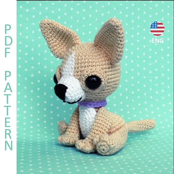 Chihuahua Dog Amigurumi Crochet Pattern Etsy