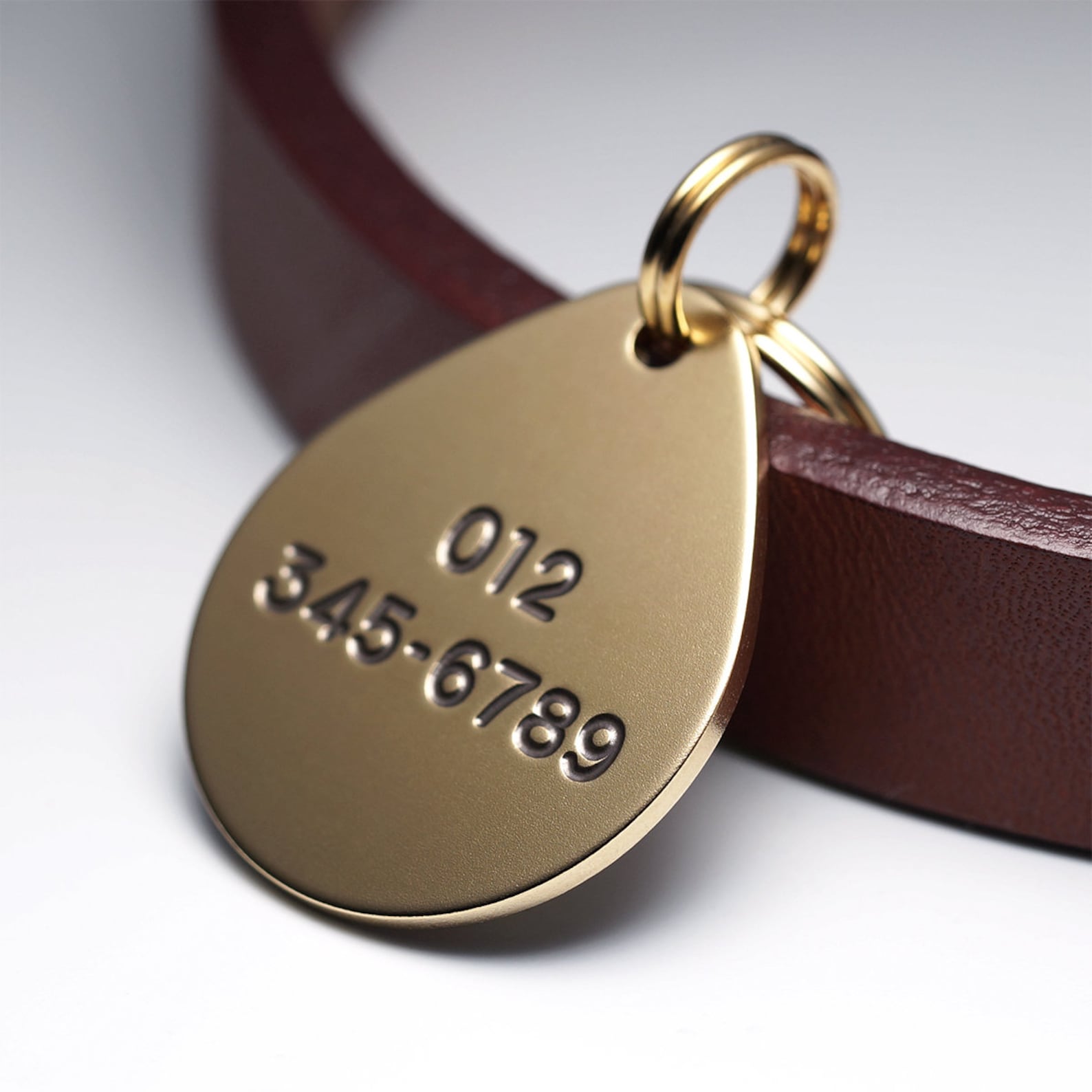 Dog Tag script Font Drop Dog Tag Brass Dog Tag Pet ID Etsy