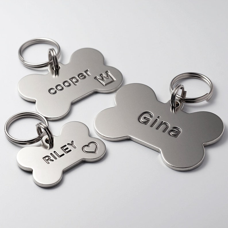 stamped dog tags for pets