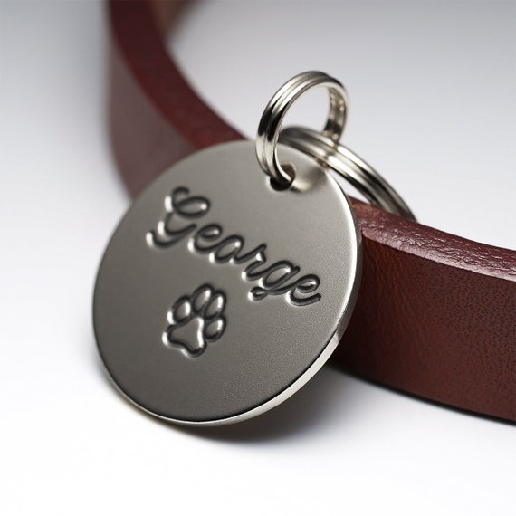 Etsy engraved dog tags sale