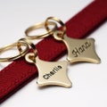 Cat Tag, Twinkle Cat Tag, Brass Cat Tag, Tiny Dog Tag, Small Dog Tag, Mini Dog Tag, Pet ID Tag, Personalized Tag, Engraved Tag, Name tag product logo