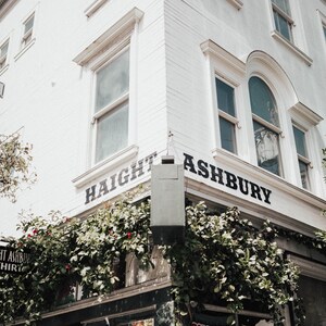 Haight and Ashbury, San Francisco, Peace Sign, Wall Art, Print, Decor ...