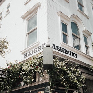 Haight and Ashbury, San Francisco, Peace Sign, Wall Art, Print, Decor ...