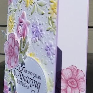 Handmade Happy Birthday Card Kit, Stampin Up! COUNTRY FLORAL, Set of 4 ...