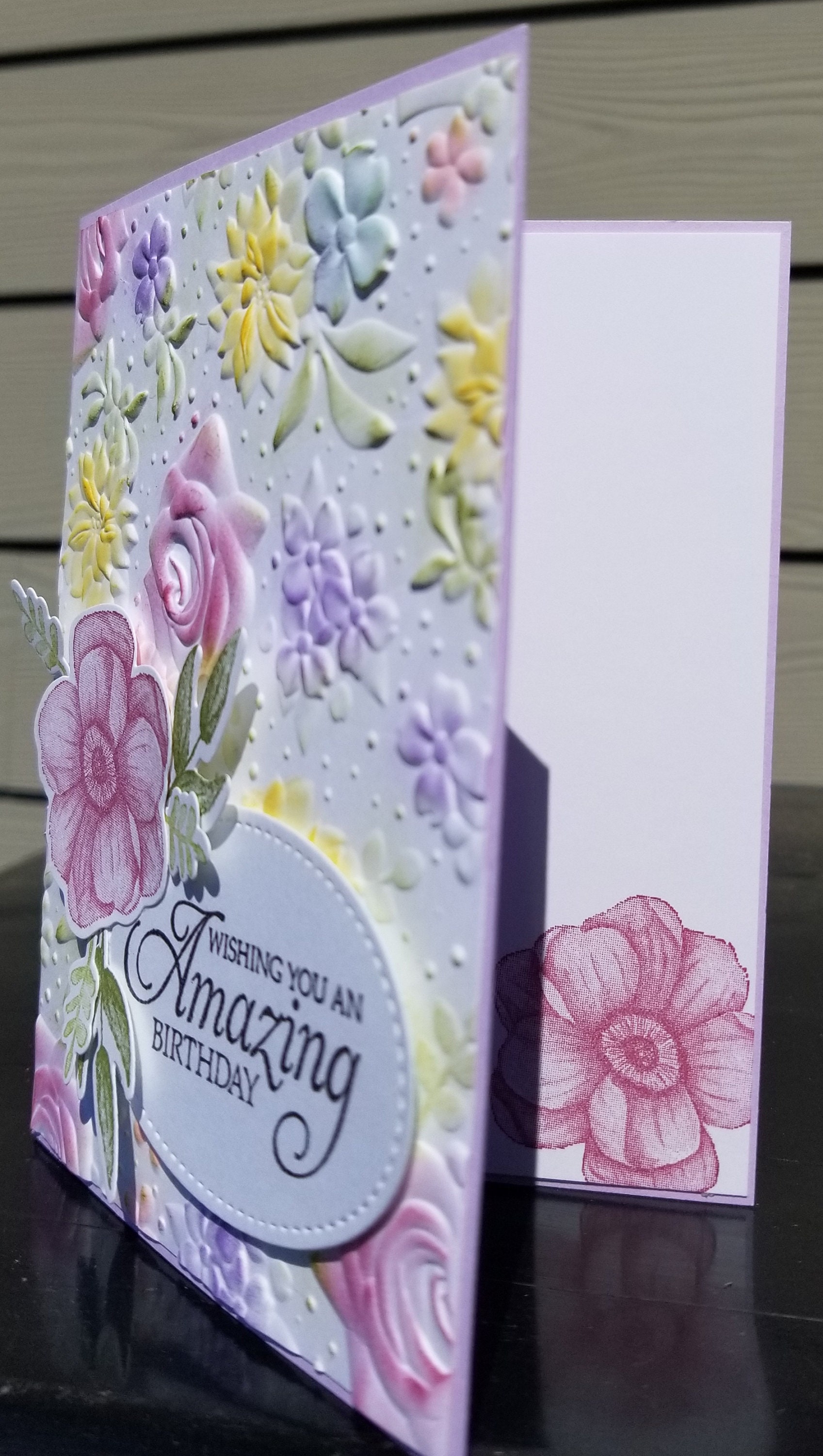 Handmade Happy Birthday Card Kit, Stampin Up! COUNTRY FLORAL, Set of 4 ...