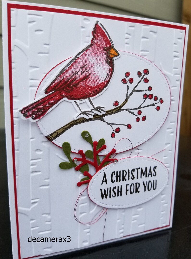 Christmas Card Kit Set Of 4 Stampin' Up JOYFUL SEASON | Etsy