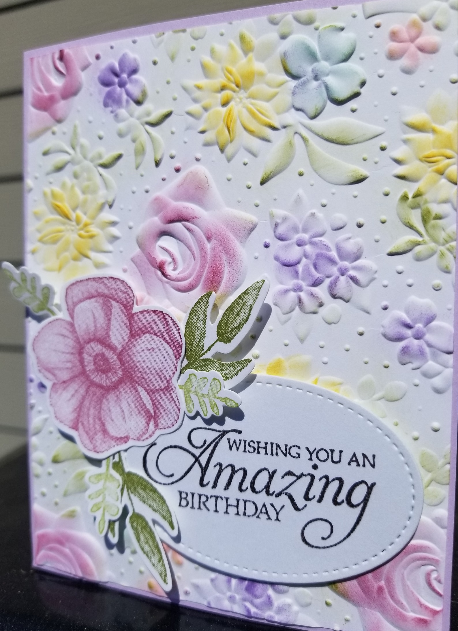 Handmade Happy Birthday Card Kit, Stampin Up! COUNTRY FLORAL, Set of 4 ...