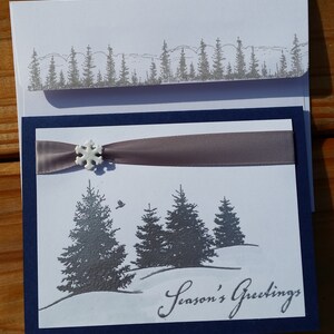 Handmade CHRISTMAS Card, Stampin&#39; Up Scenic Season, Season&#39;s Greetings,