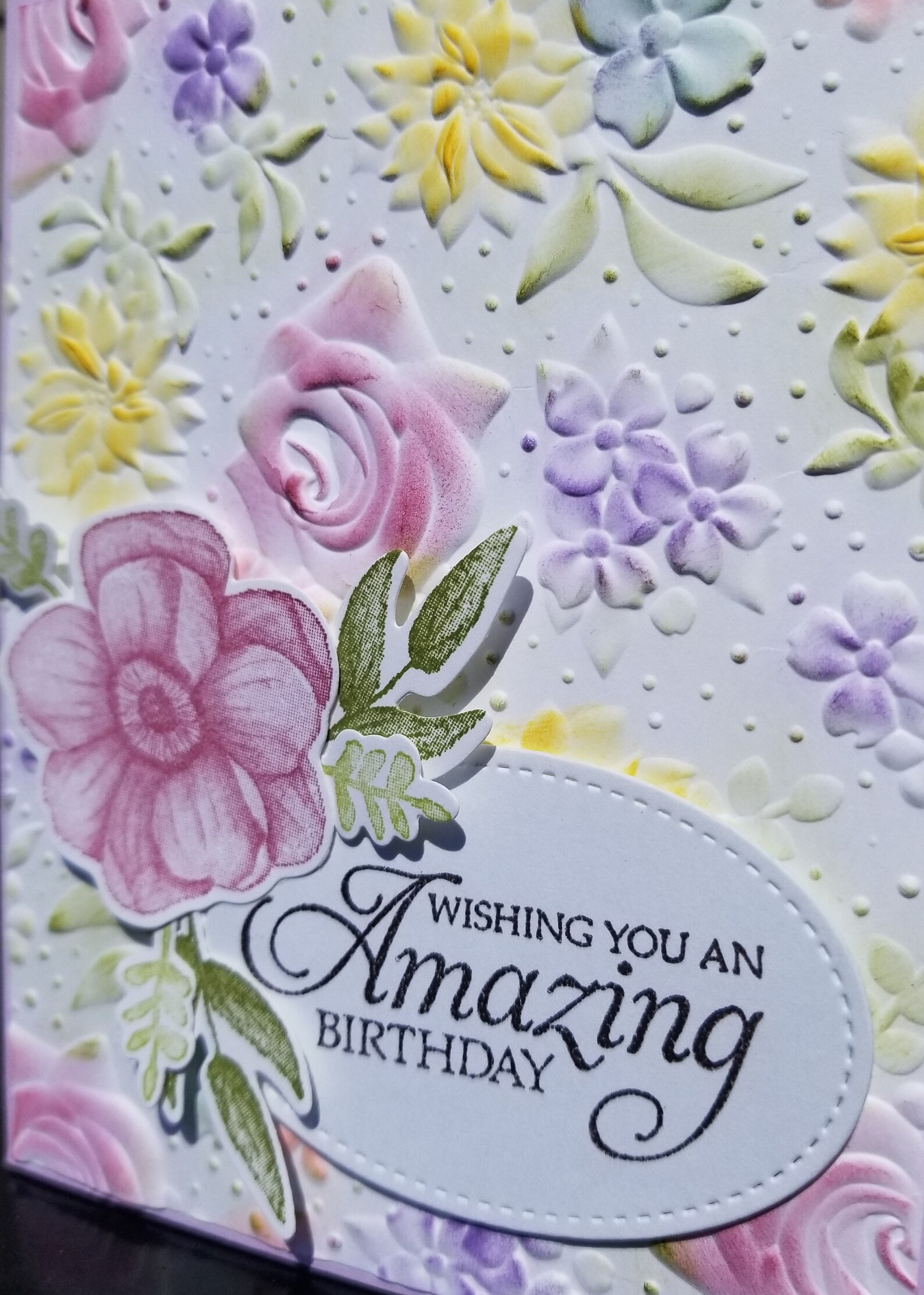 Handmade Happy Birthday Card Kit Stampin Up COUNTRY FLORAL Etsy