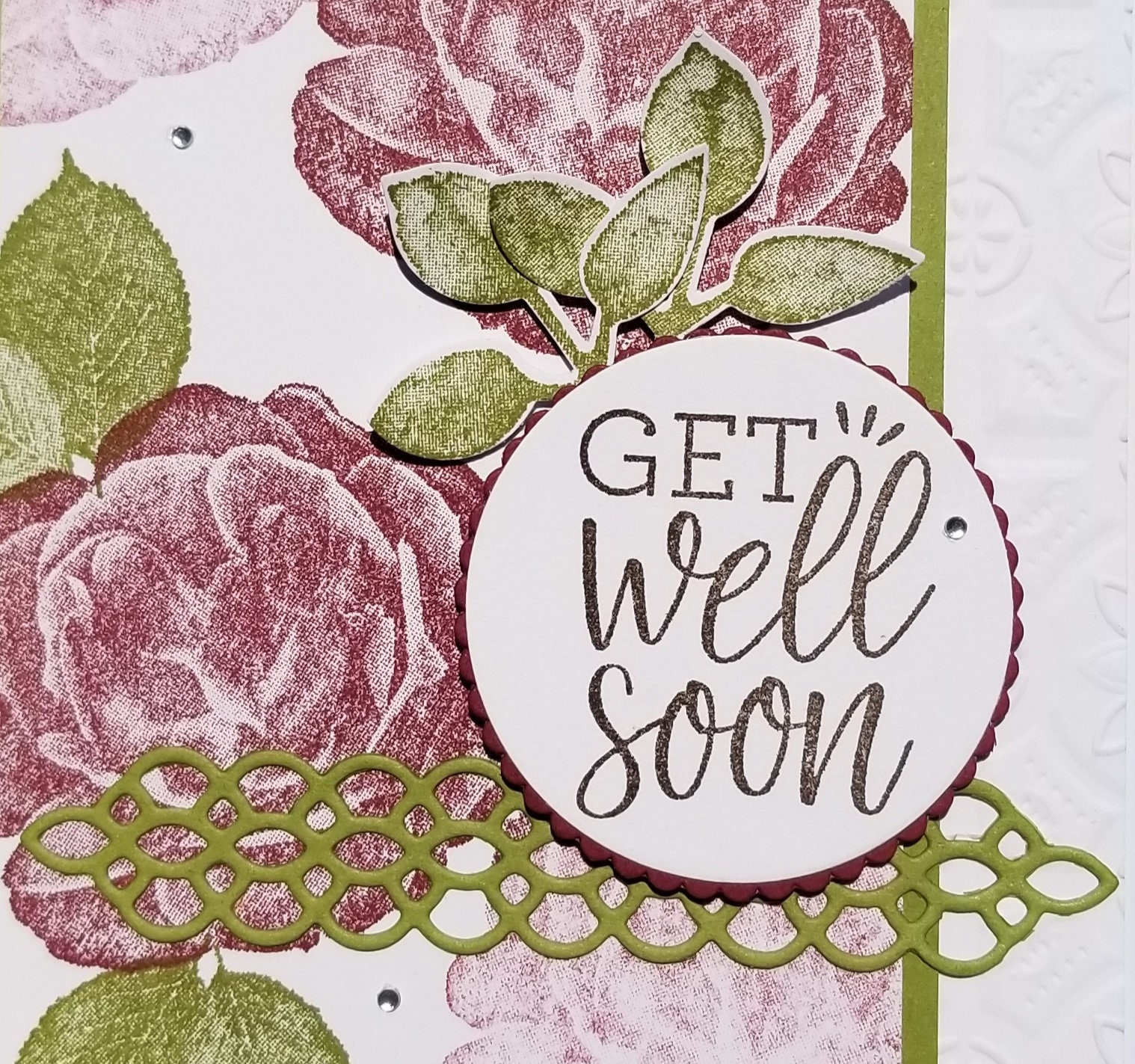 Handmade GET WELL Card Kit Stampin' up Healing Hugs Set - Etsy
