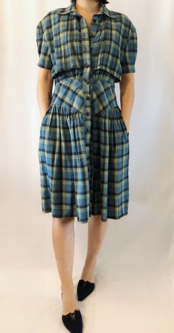 Vintage 90’s checkered dress S