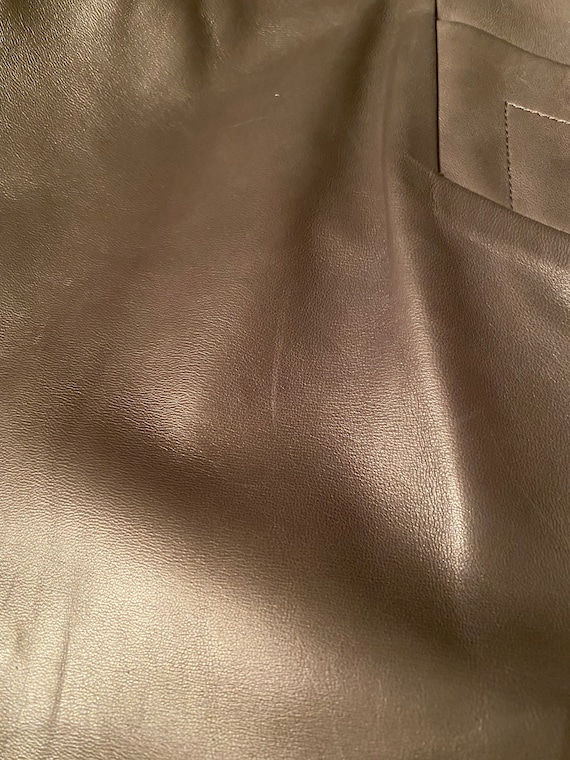 Vintage 80’s Yves Saint Laurent leather skirt 40 - image 6