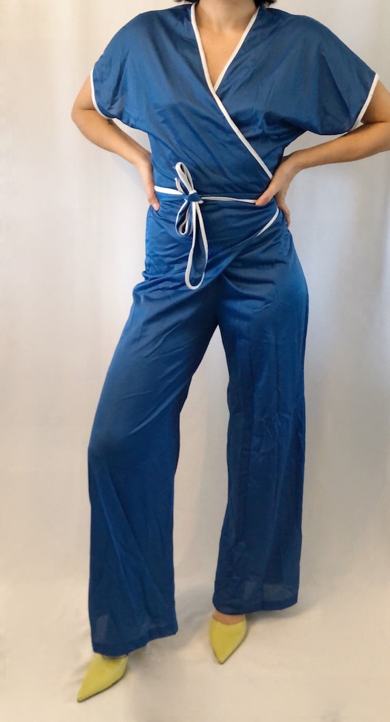 Vintage 70's loungewear jumpsuit Medium