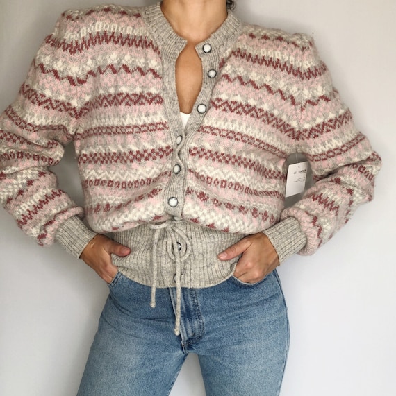 Vintage 70’s pure Shetland wool cardigan S