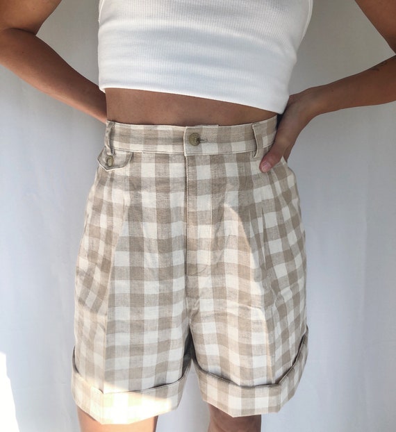 Vintage 90’s plaid checkered bermuda shorts 29