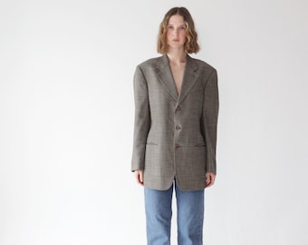 Vintage 90’s Valentino Uomo wool silk blazer jacket Made in Italy 40