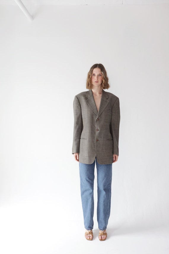Vintage 90’s Valentino Uomo wool silk blazer jacke