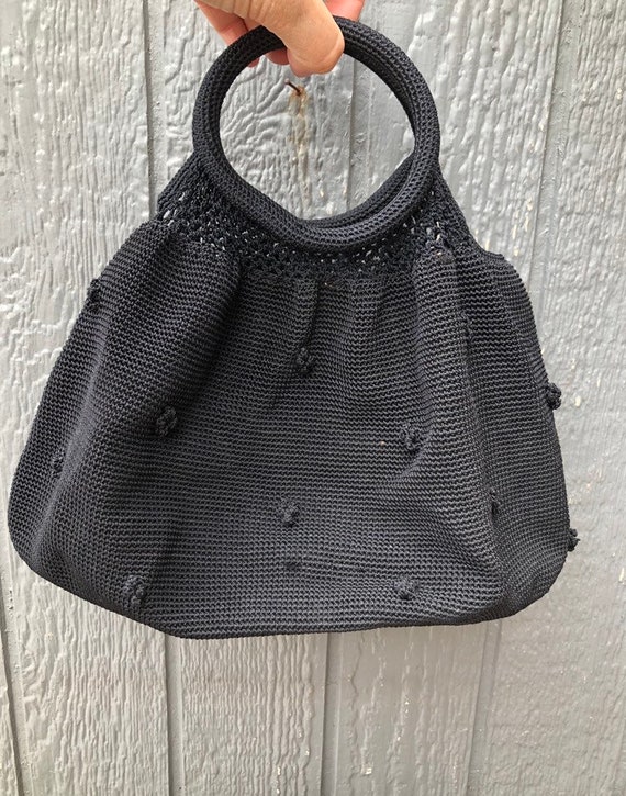 Vintage 90's crochet handbag