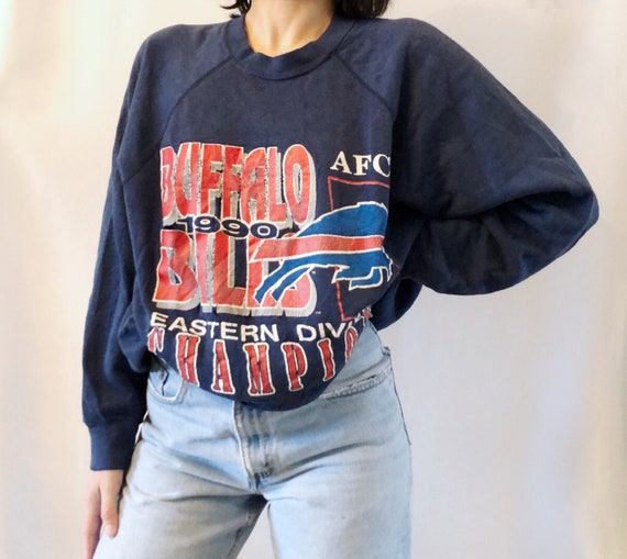 Vintage 90's Buffalo Bills sweatshirt Distressed M