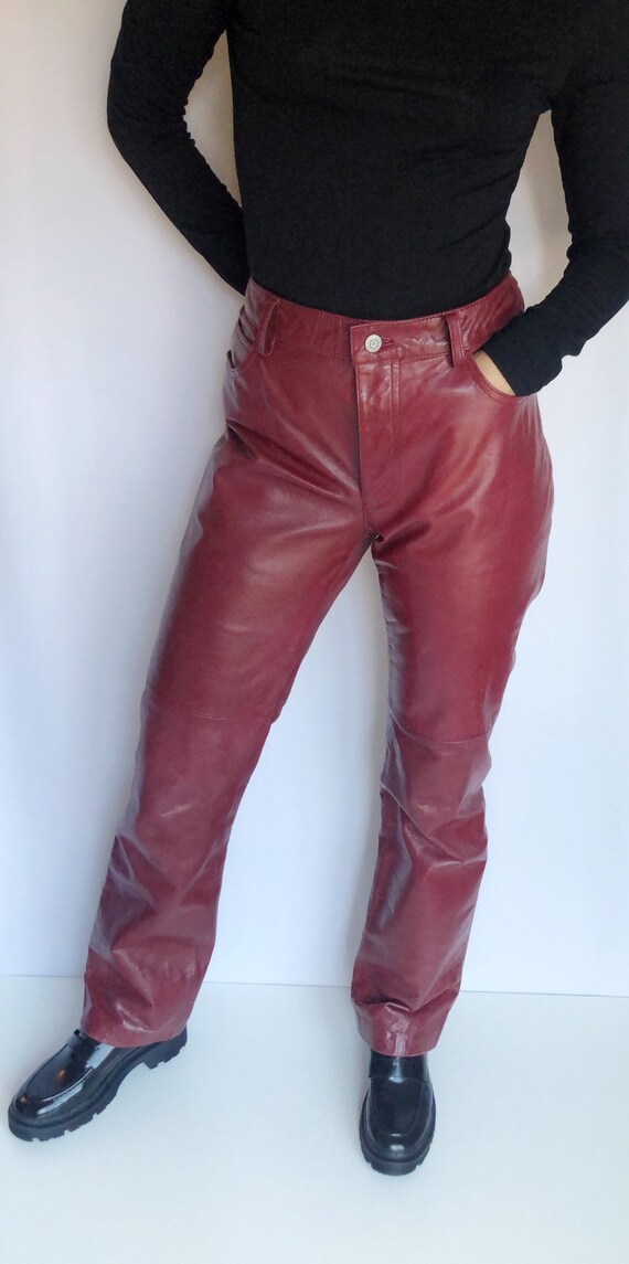 Vintage Gap bootcut leather pants 29