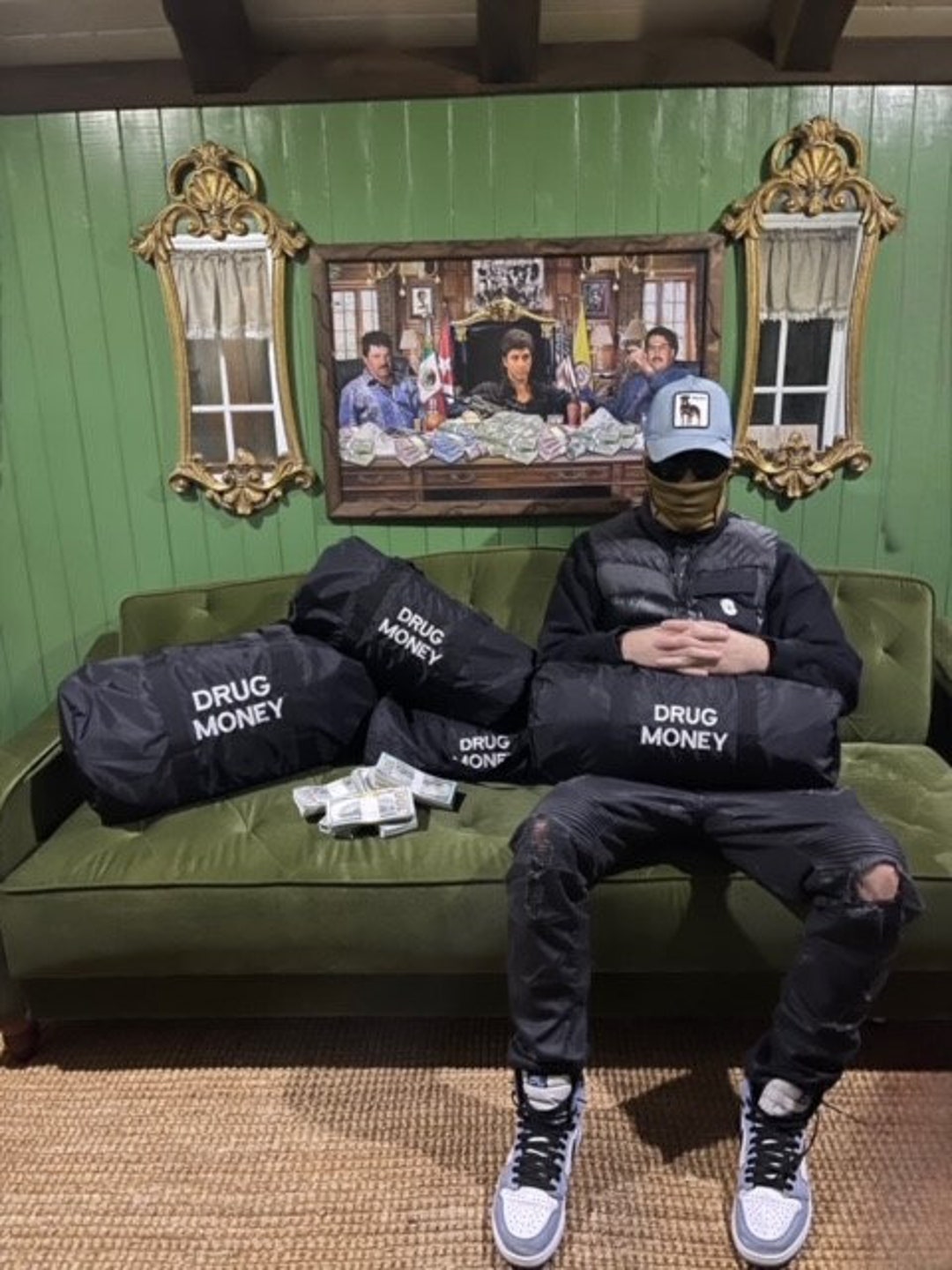 Drug Money Duffle Bag Gym Bag Funny Duffle Bag Great Gift or School Bag Etsy