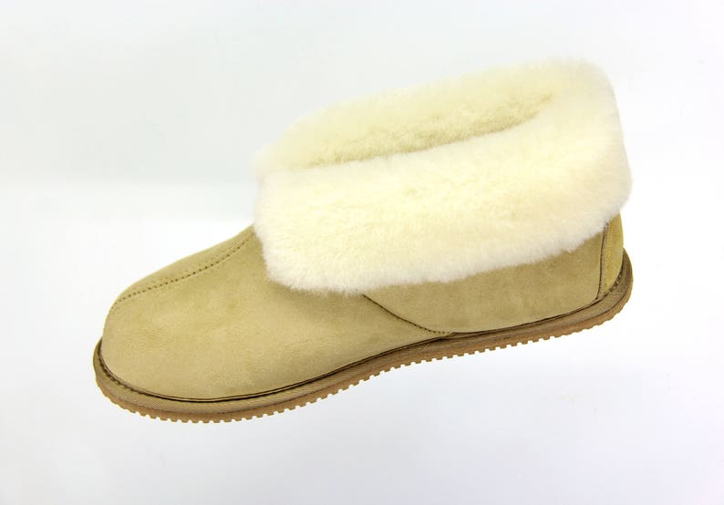 VIBRAM SOLE CLASSIC Genuine Sheepskin Slippers With - Etsy