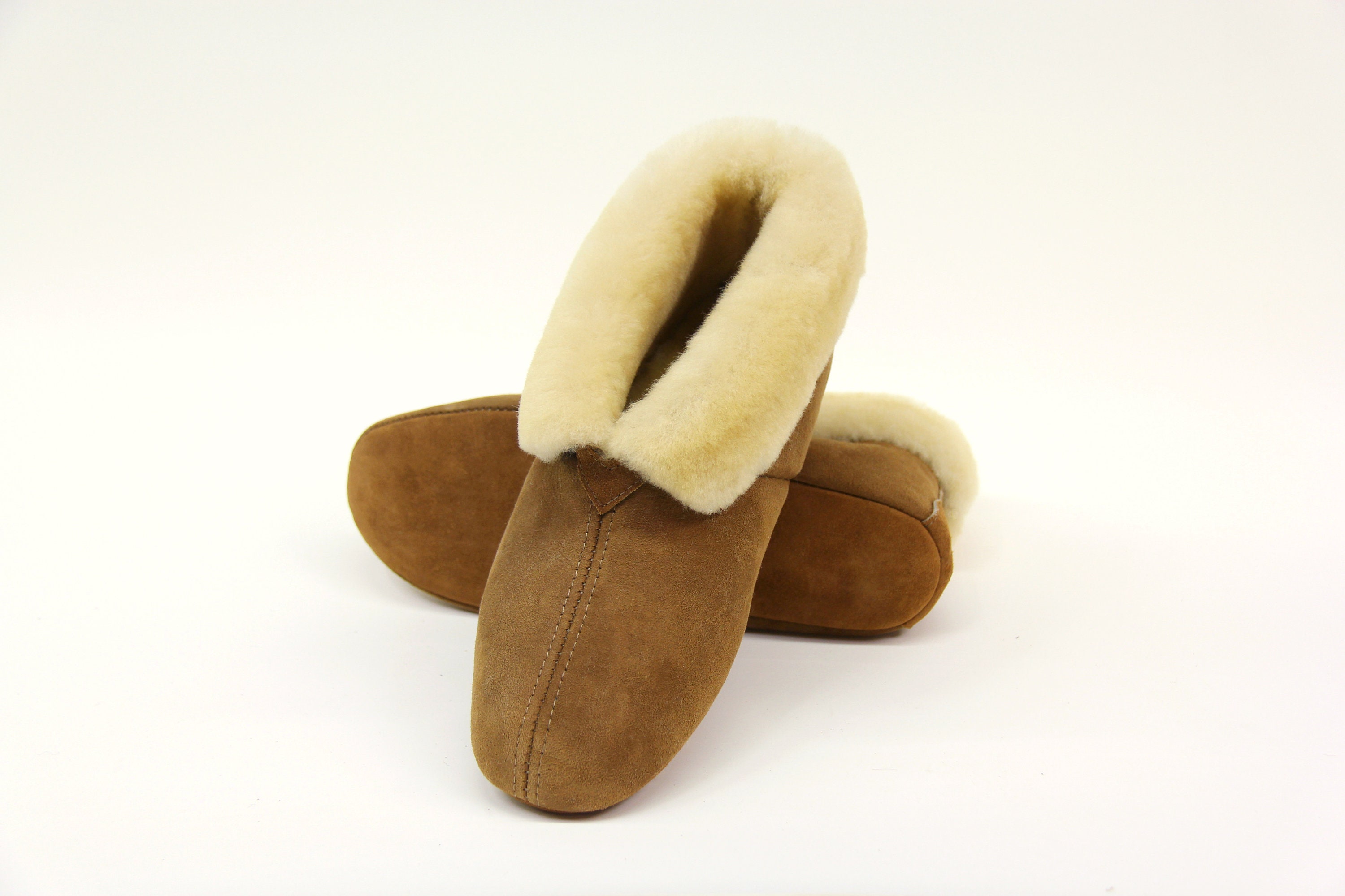 Karu Shloffy Charcoal Leather & Wool Soft-Sole Slippers | Made by Artisans