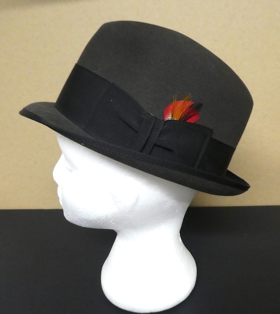 Vintage Felt FEDORA Hat/Champs Kasmir Finish Fedor