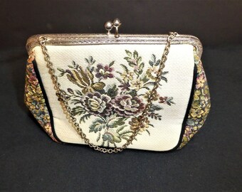 Vintage Zardozi Bag Handmade in India Mid Century Bullion 