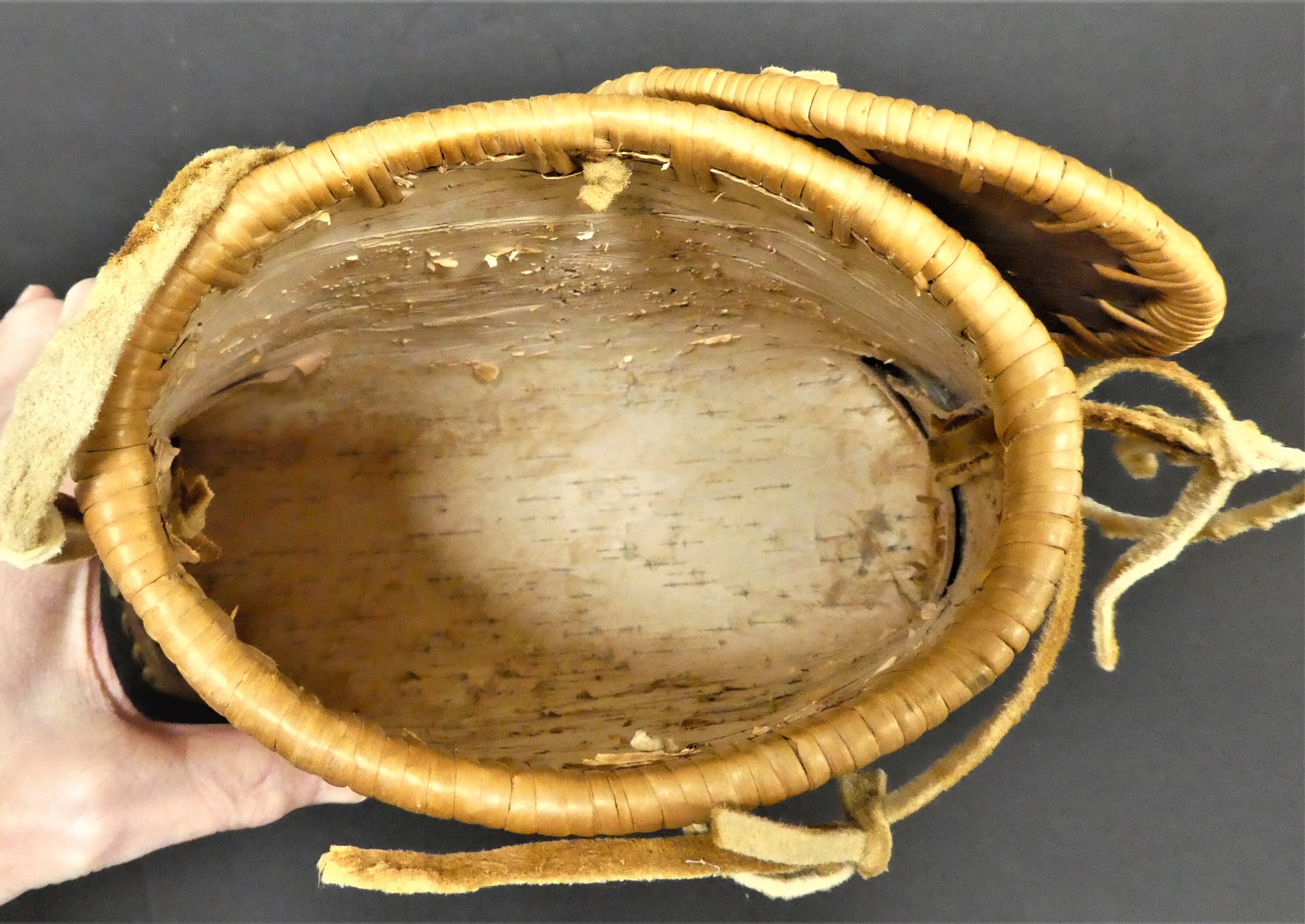 Indigenous Birch Bark Foraging Basket/birch Bark Box With Lid Etsy Canada