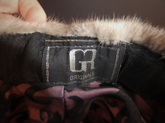 Beautiful Vintage Grey MINK FUR HAT/Genuine fur H… - image 8