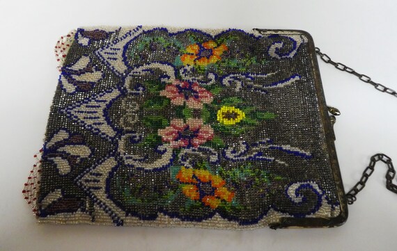 Antique/Vintage 1920s Micro Beaded Purse/Vtg Even… - image 2