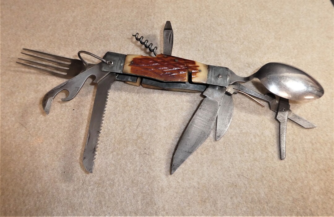 Vintage Multitool Folding Knife Camping Survival/boy Scout Etsy