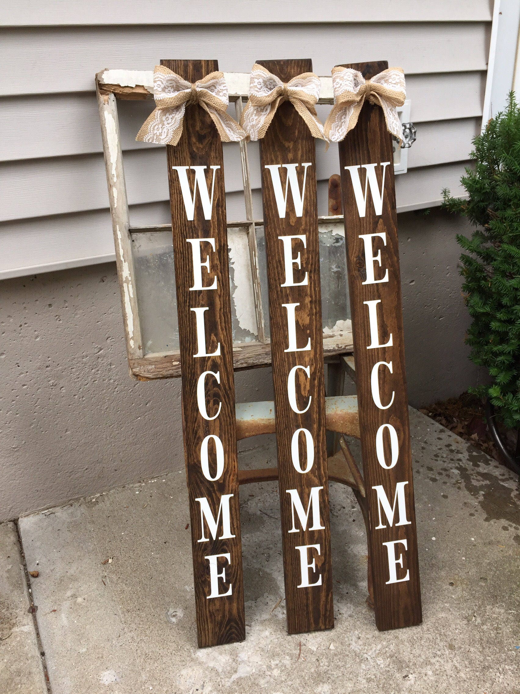Sign leaning porch sign rustic home decor painted Etsy