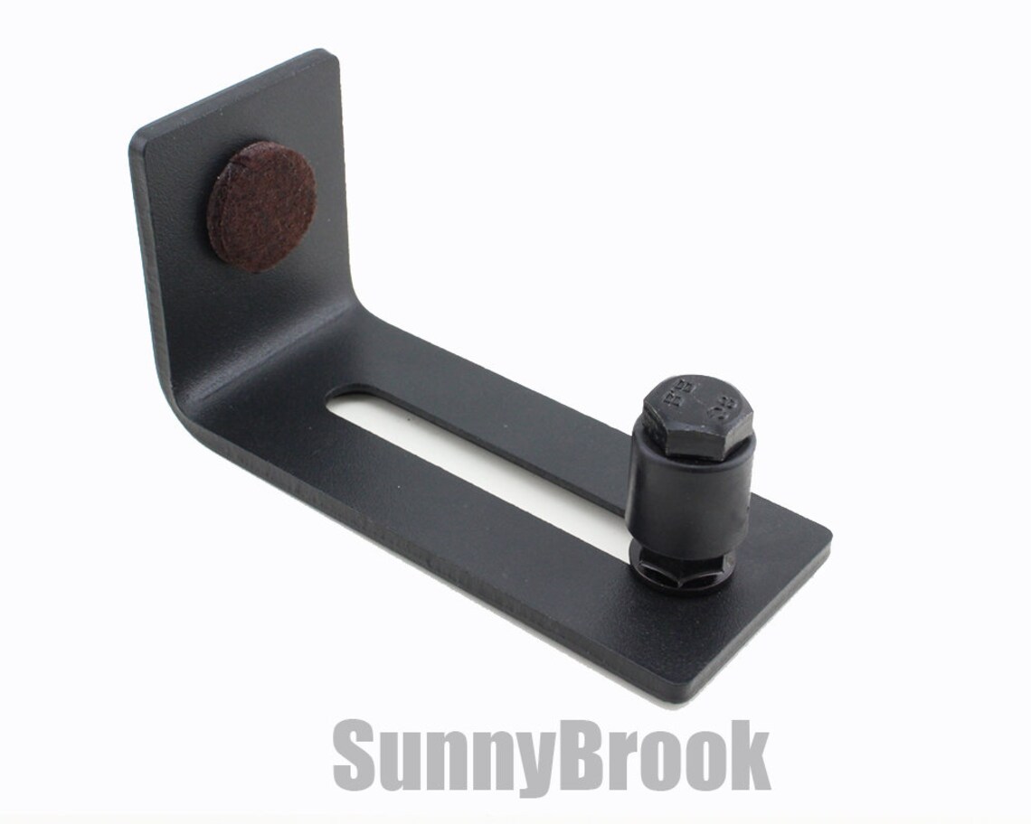 Wall Mount Barn Door Guide Wall Mount Barn Door Guide With Adjustable Axle and Felt Protection