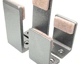 Brushed Satin Stainless Steel Flat Track Door Hardware | Premium Barn Door Systems