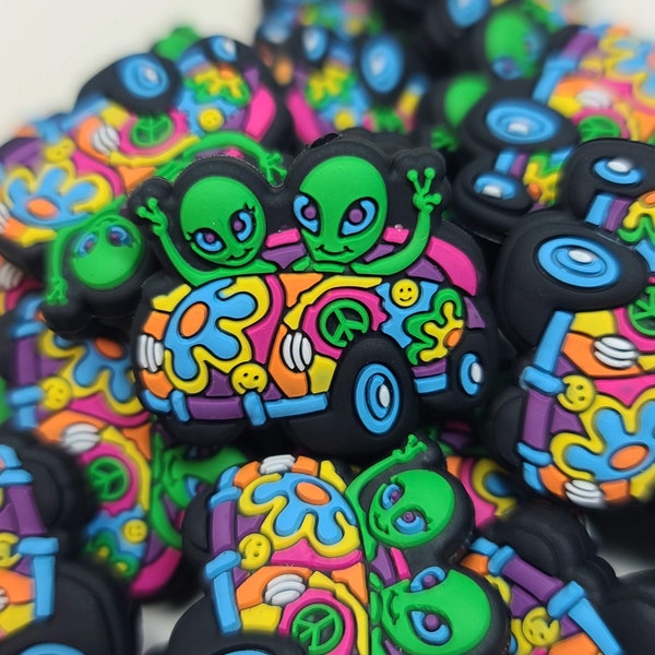 Alien Drive Silicone Focal Bead