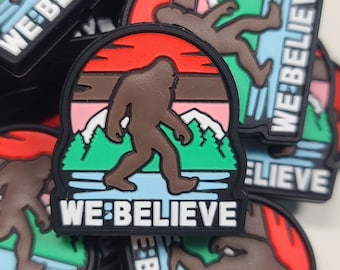 We Believe Bigfoot Silicone Focal Bead