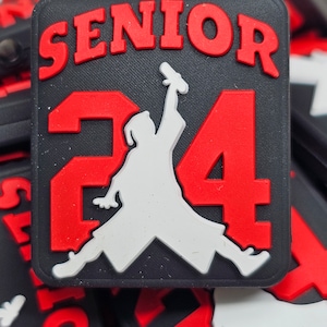 Senior Class of 2024 Graduate Silicone Focal Bead